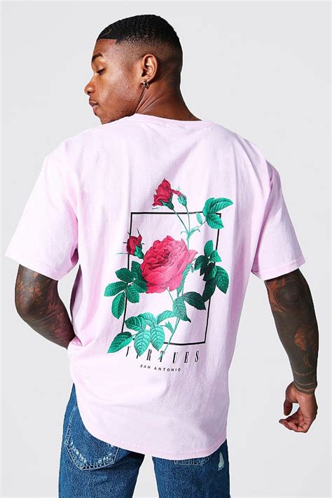 pink oversized t shirt men.